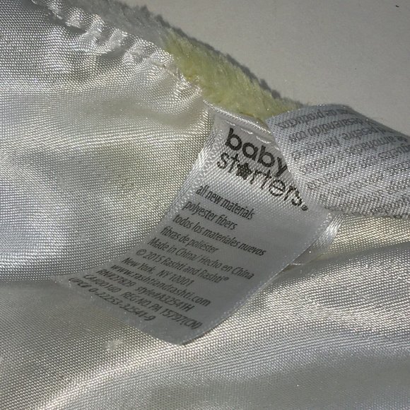 Baby Starters Duck Lovey Security Blanket Satin Rattle Ducky Yellow Gray Blue - Picture 8 of 12